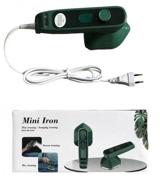 Праска міні з відпарювачем 2 в 1 Dry Iron With Spray FZ-688 30 Вт зелений | Зображення 3