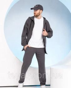 Спортивний костюм колір темно-сірий розмір 3XL FI_009541