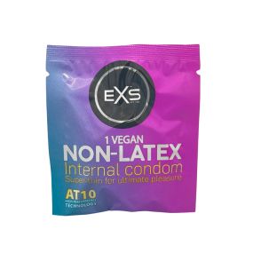 Презерватив жіночий - EXS Non-Latex Internal Condom Lace Leg Loops, 1 шт.
