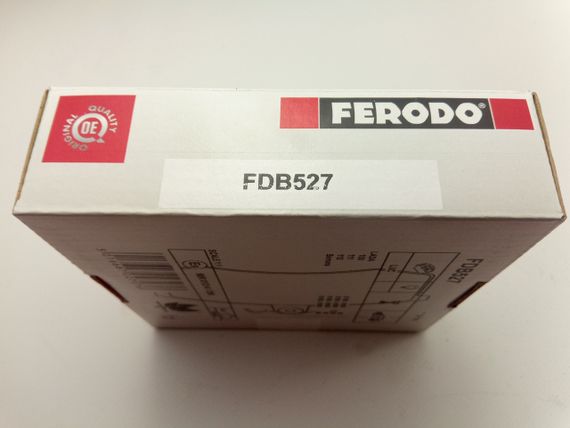 Колодки передні гальмівні ВАЗ 2108, FERODO (Premier) FDB527 (2108-3501089) | Зображення 1