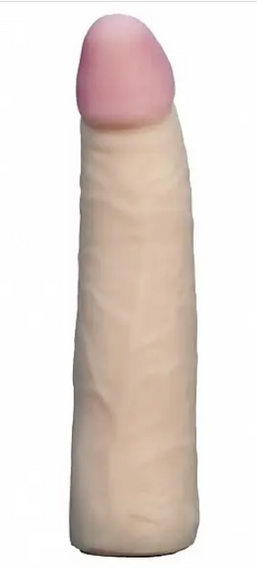 Насадка для страпона телесная EGZO Ciberskin NSTR04 ( 17,5 см х 3,8 см ) Sex Aura | Зображення 1