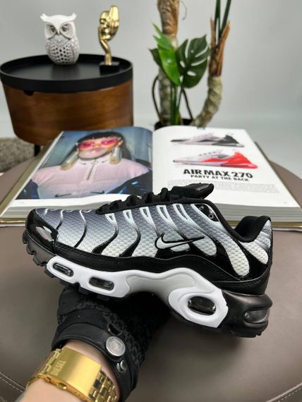 Кросівки Air Max Plus White Black Gradient , текстиль , В'єтнам 38 24 см