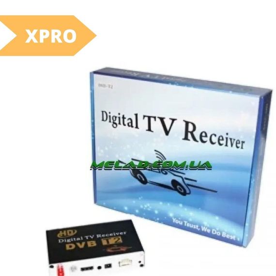 Приставка XPRO T2 Digital TV Receiver з підтримкою DVB-T2 для автомобіля, Full HD 1080p (MER-11554_2541)