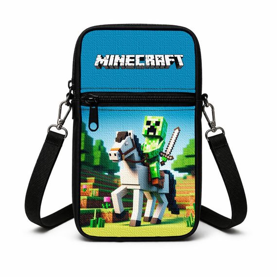 Сумка-чохол для телефону Minecraft,дитяча сумка через плече, водонепроникна міні-сумка (4799)