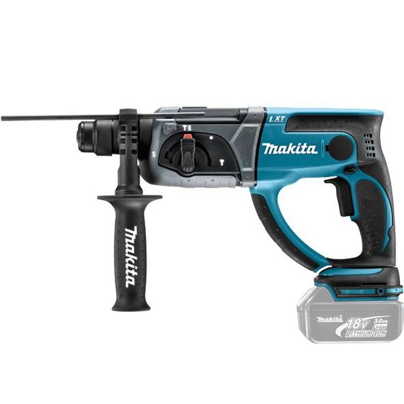 Перфоратор аккумуляторный Makita DHR202Z (1.9 Дж, 1100 мин-1, SDS-PLUS, LXT, без аккумуляторов и зарядного устройства) | Зображення 3