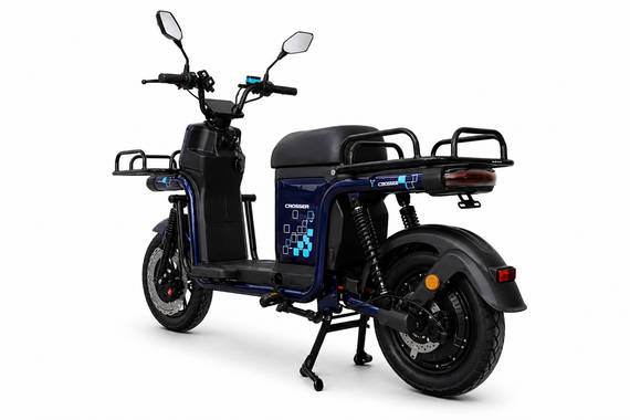 Електроскутер Crosser SUPER MAX 1200W 60V 30Ah LiFePO4, до 60 км/год, запас ходу до 90 км, потужний електровелосипед | Зображення 6