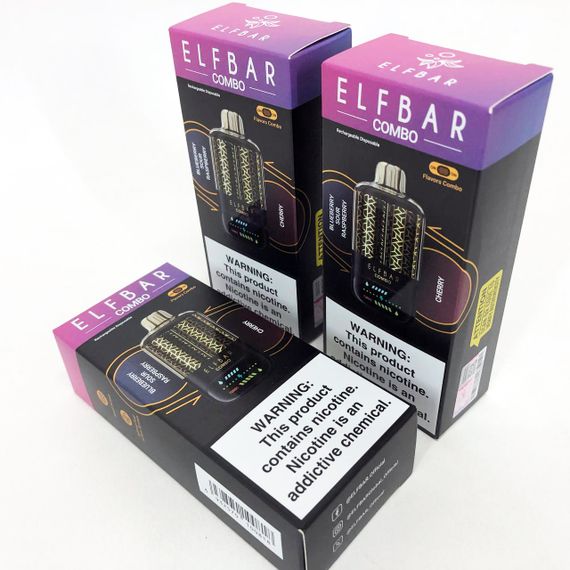 ELF BAR COMBO 25000. Перемикання смаків. Чорниця Кисла Малина / Вишня (Blueberry Sour Raspberry / Cherry) | Зображення 3
