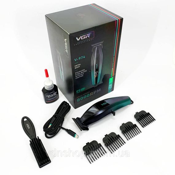 Домашние машинки для стрижки VGR V-974, Машинка для стрижки волос с различными насадками PA-67 | Зображення 7