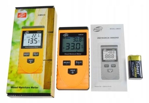 Безконтактний вологомір будматеріалів 0,5-79,5% BENETECH GM630 | Зображення 4