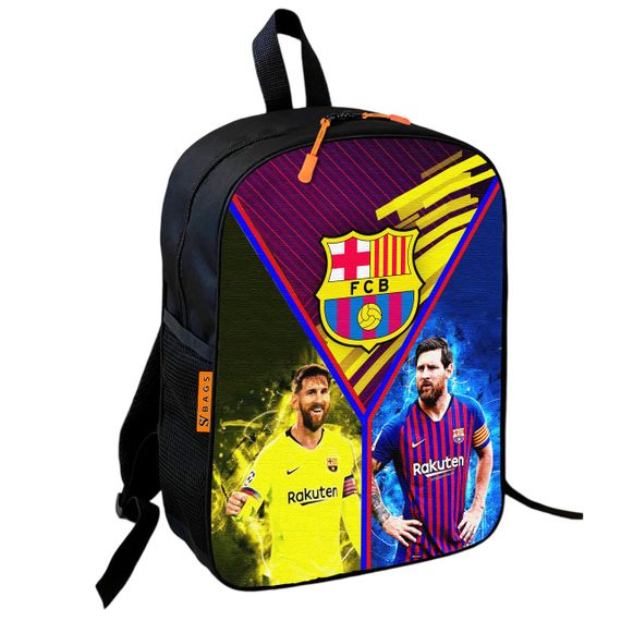 Рюкзак школьный детский 36х27см Месси Барселона футбол для мальчика (00875)
