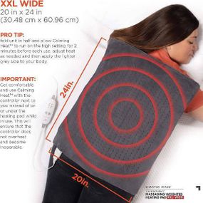 Масажна нагрівальна накидка Massaging Weghted Heating Pad