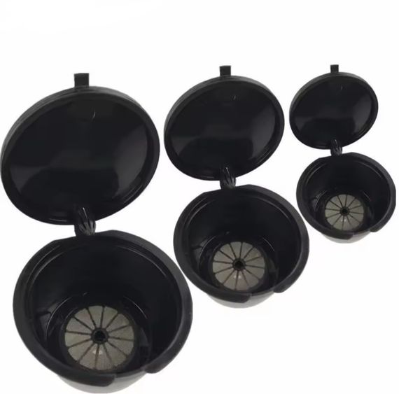 Багаторазова кавова капсула для Nescafe Dolce Gusto/Nespresso — 1 шт. з фільтром, екологічна. Чорна. | Зображення 3