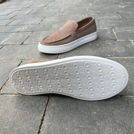 Чоловічі бежеві замшеві лофери 41 розмір | Зображення 5