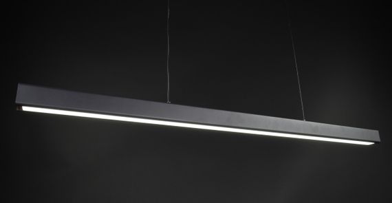 Люстра світлодіодна підвісна LED світильник для квартири на стелю лед 27350 Чорний 15-100х6х100 см. | Зображення 1