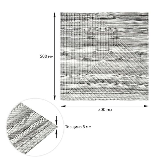 Самоклеюча декоративна 3D панель 500х500х5мм Бамбук Дерево Зебра SW-00002884 | Зображення 2