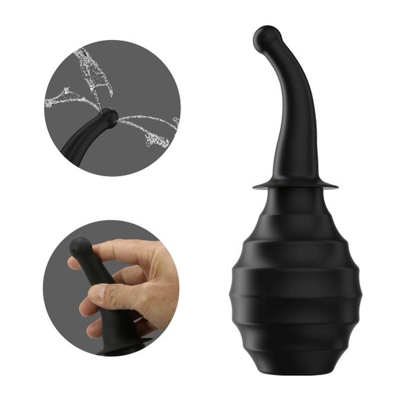 Анальний душ із гнучким носиком Pretty Love MR PLAY чорний, 330 мл sexstyle | Зображення 1