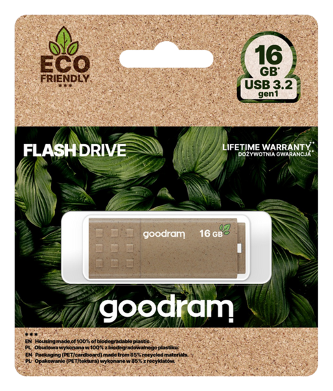 Flash Drive Goodram UME3 16GB USB 3.2 Eco Friendly (UME3-0160EFR11) | Зображення 4