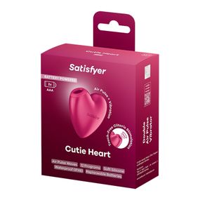 Вакуумний кліторальний стимулятор - Satisfyer Battery Powered Cutie Heart Pink Sex Aura