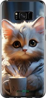 Чохол на Samsung Galaxy S8 Plus Білий кіт "5646t-817-2448"