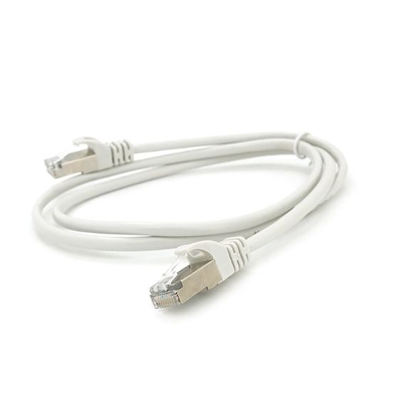 Патч-корд литой MERLION,FTP,RJ45,Cat.5e,1m,серый,CCA,Q200