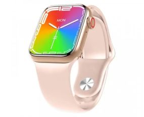Золотые Смарт-часы Smart Watch GS7 MINI 41 мм, Фитнес часы с тонометром и пульсоксиметром
