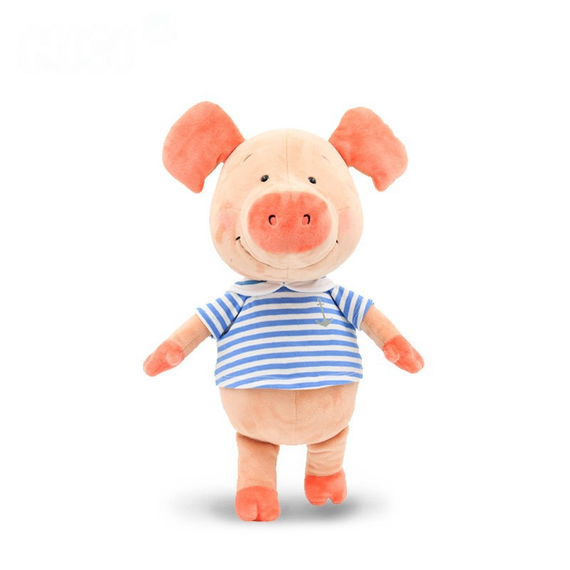 М'яка іграшка "Свинка Шмепа" бежевий плюш, 30 cm | Зображення 3