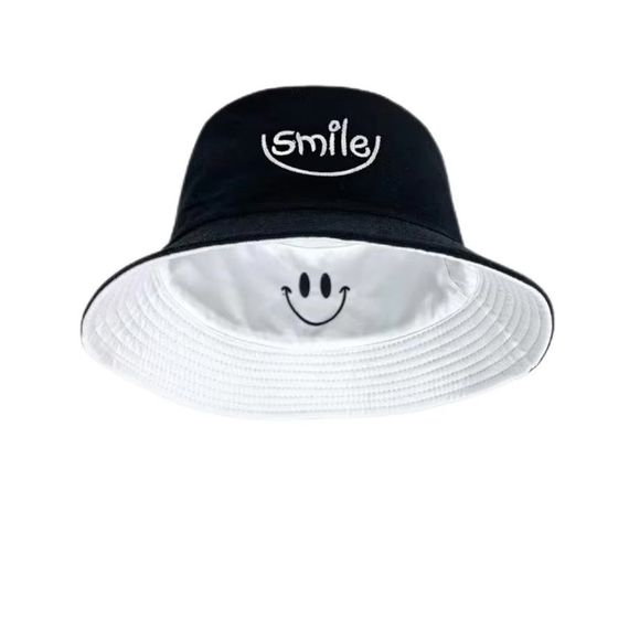Двостороння панама бавовняна Рожево-біла Smile 56-58р (8159) | Зображення 2