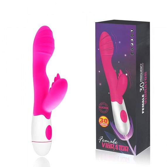 Красный вибратор для стимуляции клитора и точки “G” (USB)
