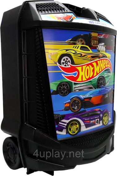 Кейс Хот Вілс, валіза для зберігання 100 машинок Оригінал Hot Wheels 100 Car Rolling Storage | Зображення 2