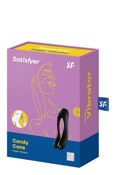 Універсальний міні вібратор Satisfyer Candy Cane чорний Sex Aura | Зображення 6