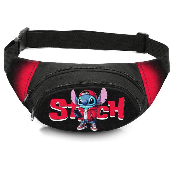 Сумка-бананка дитяча з принтом Стіч поясна сумка для хлопчика (4638)