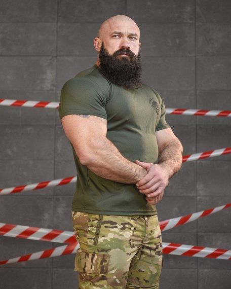 Тактична терморегулююча футболка SABUR hell олива ВТ6580 | Зображення 2