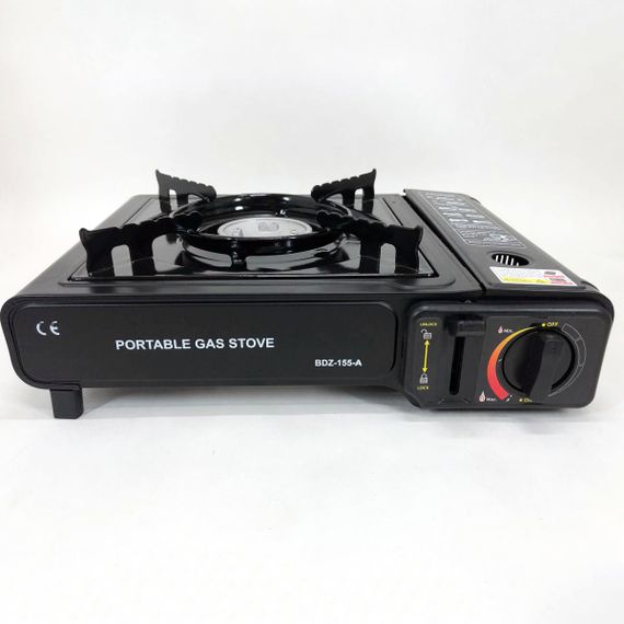 Портативная газовая плита с балоном, Легкая газовая плита для туристов, Горелка для готовки на природе DE-63 | Зображення 3