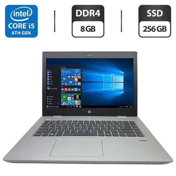 Ультрабук HP ProBook 640 G4 / 14" (1920x1080) IPS / Intel Core i5-8250U (4 (8) ядра по 1.6 - 3.4 GHz) / 8 GB DDR4 / 256 GB SSD / Intel UHD Graphics 620 / WebCam б/в