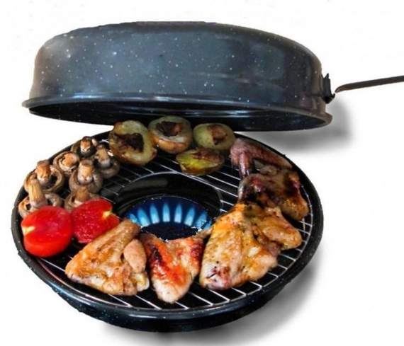 Гриль-газ с крышкой и антипригарным покрытием из нержавеющей стали для плиты Daikens (42623-_427) | Зображення 2