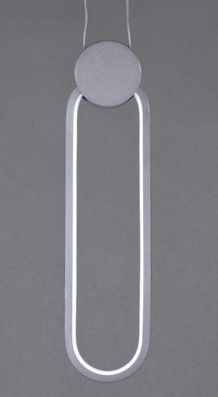 Люстра світлодіодна підвісна LED світильник для квартири на стелю лед 27134 Чорний 45-200х10х10 см. | Зображення 5