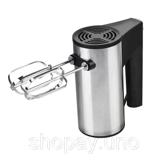 Миксер ручной кухонный на подставке DOMOTEC R-6629А 5 скоростей 2 насадки 240W | Зображення 1