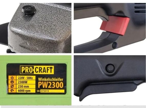 Болгарка PRO-CRAFT PW-230/2300 | Зображення 5