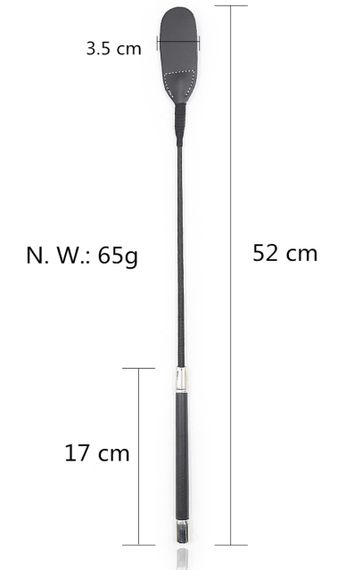 Стек для БДСМ-ігор Slap me колір чорний, L sexstyle | Зображення 5