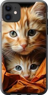 Чохол на iPhone 11 Котики 2 з пластику FCh_008307