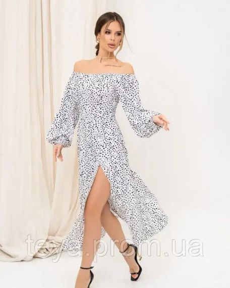 Плаття для жінок колір білий розмір S FI_007659 | Зображення 1