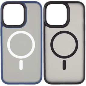 TPU+PC чохол Metal Buttons with MagSafe для Apple iPhone 12 Pro / 12 (6.1")