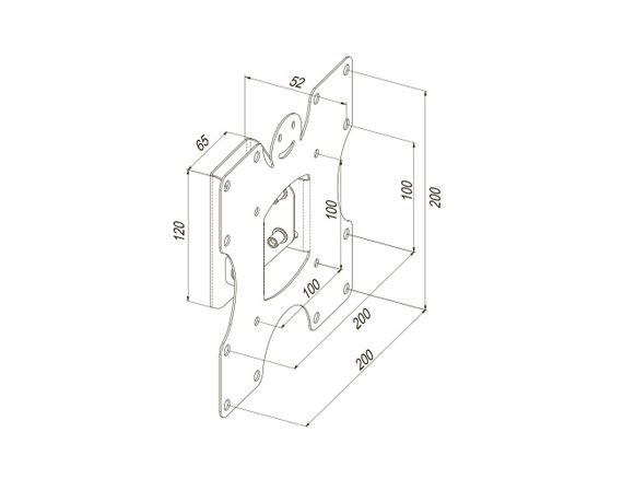 Наклонное крепление для ТВ 19-43&quot; KSL WMB-4021N (WMB-4021N) | Зображення 2