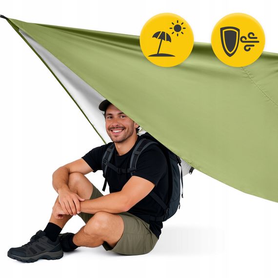 Туристичний тент Mountain Goat 300 x 300 см бівачний, водонепроникний Olive (P-5905973406376) | Зображення 6