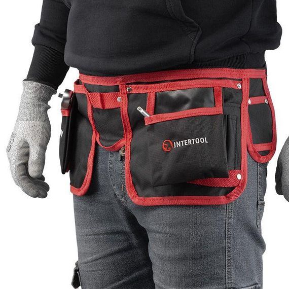 Сумка поясна слюсарно-будівельна, 11 кишень, поліестер INTERTOOL SP-1015 | Зображення 4