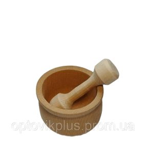 Деревянная ступка с пестиком