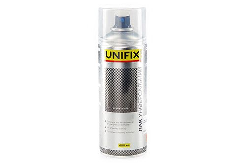 Лак акриловий універсальний Прозорий гл. 400 мл UNIFIX