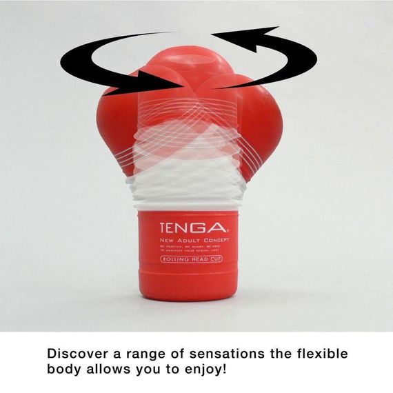 Мастурбатор Tenga Rolling Head Cup Gentle з інтенсивною стимуляцією головки Sex Aura | Зображення 2