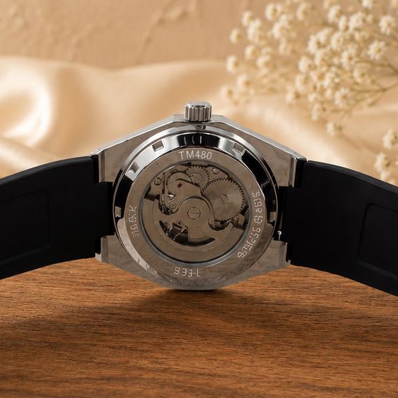Наручний механічний годинник Forsining 8313 Black-Silver-Black | Зображення 4