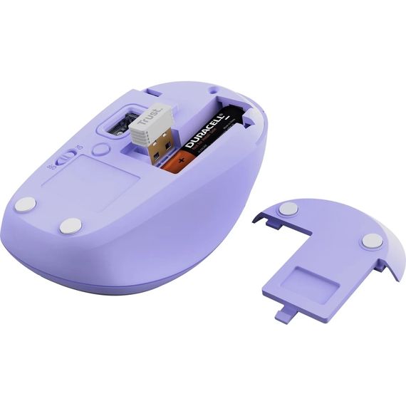 Мишка Trust Yvi+ Multi-Device Wireless/Bluetooth Purple (25583) | Зображення 3
